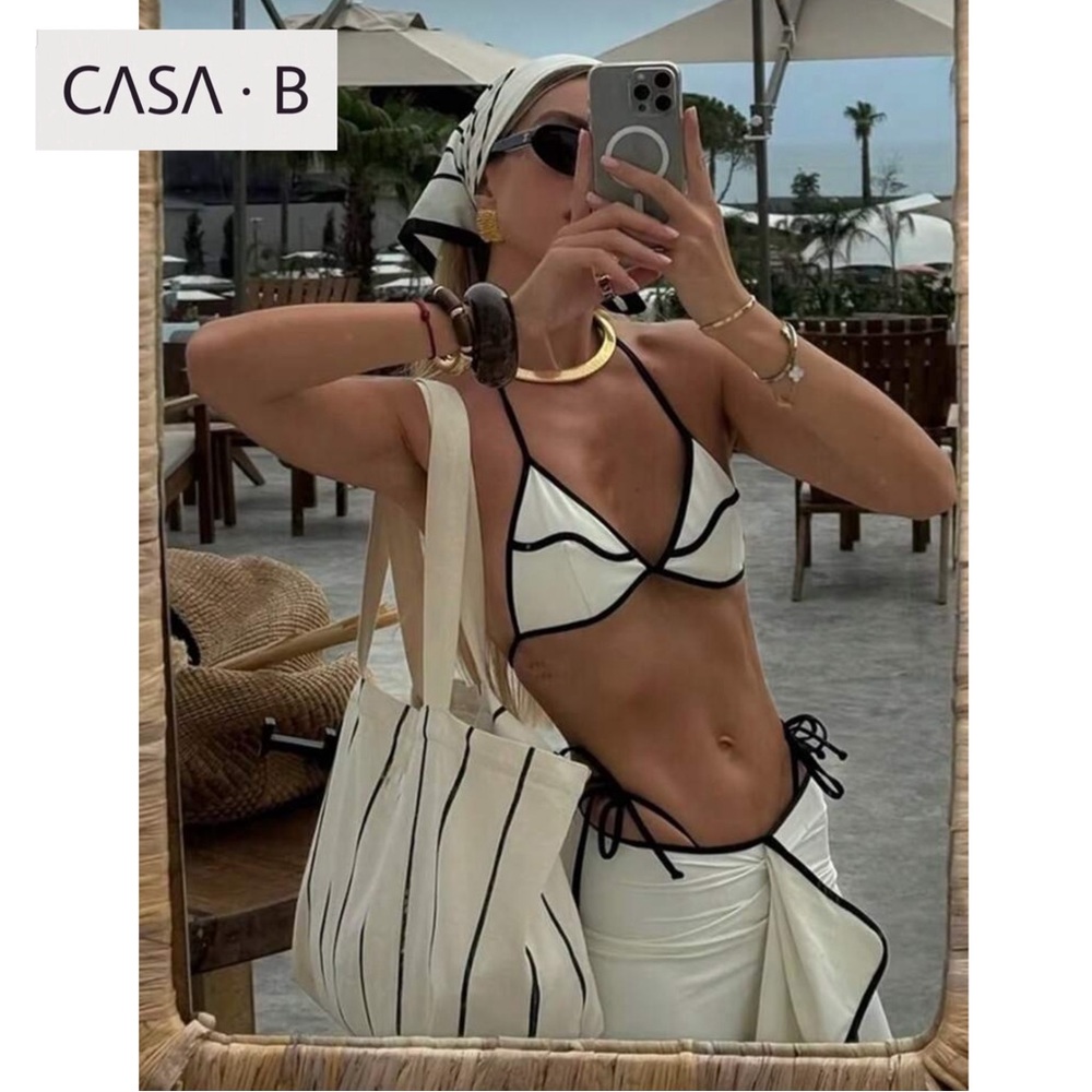 DROPS 5/15💫to CASA B| Soléa Riviera Bikini & Wrap Skirt Luxe Swimwear Set